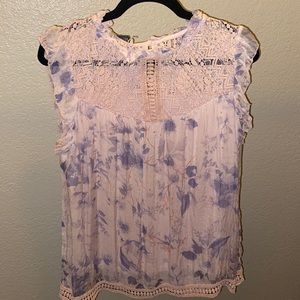 Silk Sleeveless blouse NWT large